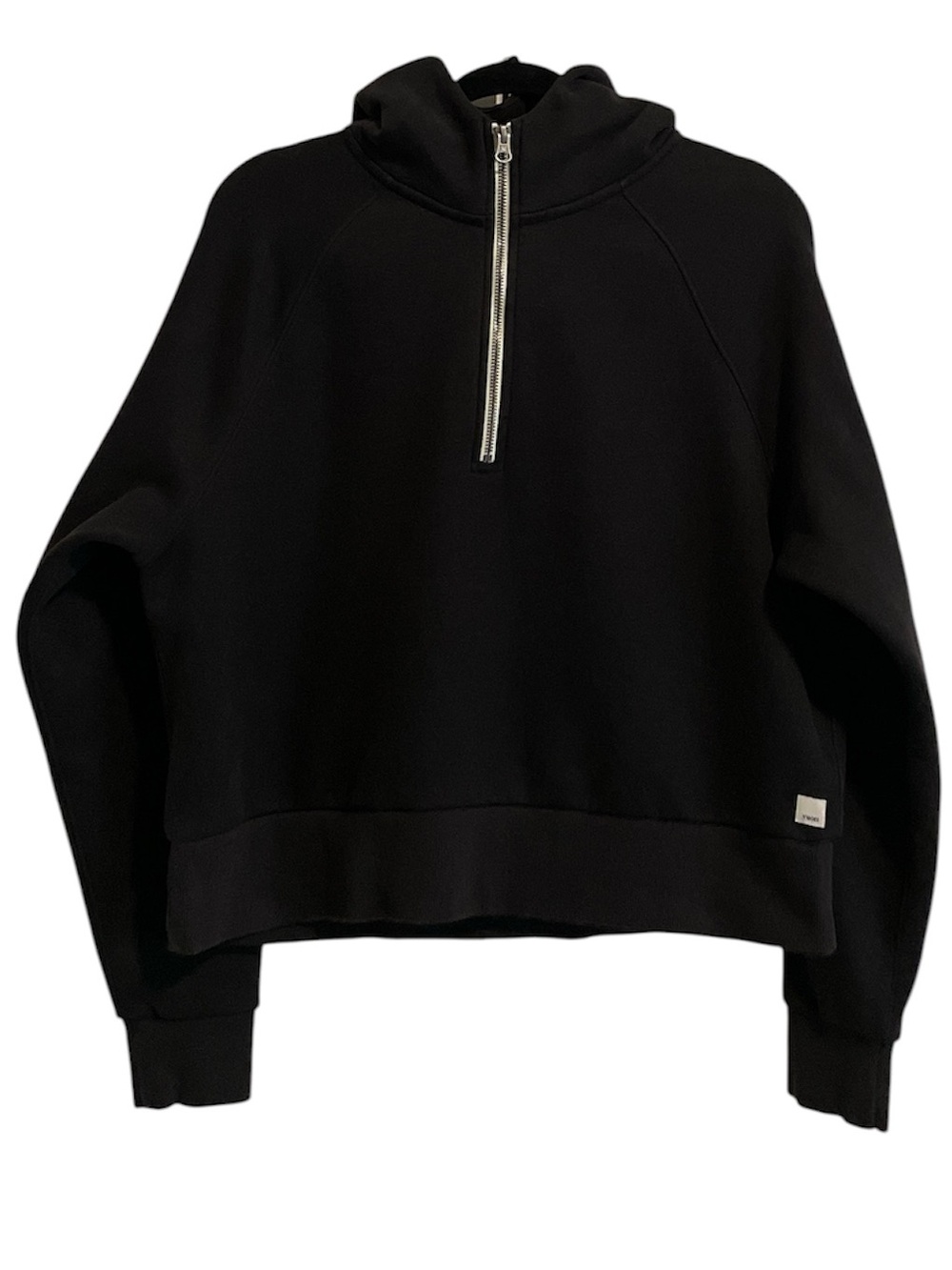 Vuori Restore Half Zip Hoodie Sweatshirt Washed Black Women’s Size Large - Picture 4 of 6